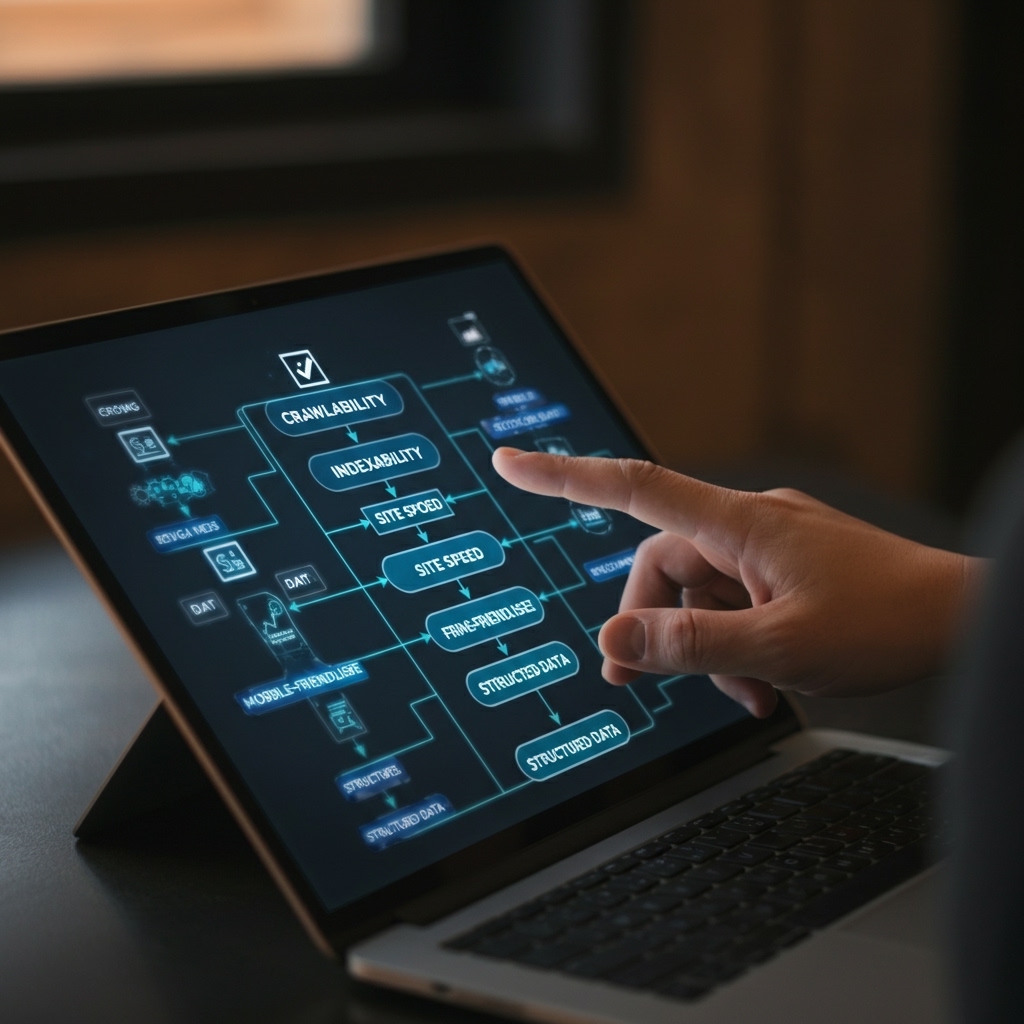 C&aacute;c yếu tố ch&iacute;nh trong một quy tr&igrave;nh Technical SEO Audit to&agrave;n diện